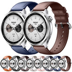 Cinturino per orologio in vera pelle con fibbia rotonda a tinta unita., For Xiaomi Watch S4