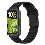 Cinturino per orologio in silicone con fibbia inversa e texture a forma di I., For Huawei Band 11 / Band 11 Pro