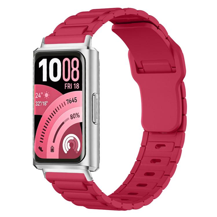 Cinturino per orologio in silicone con fibbia inversa e texture a forma di I., For Huawei Band 11 / Band 11 Pro