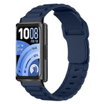Cinturino per orologio in silicone con fibbia inversa e texture a forma di I., For Huawei Band 11 / Band 11 Pro