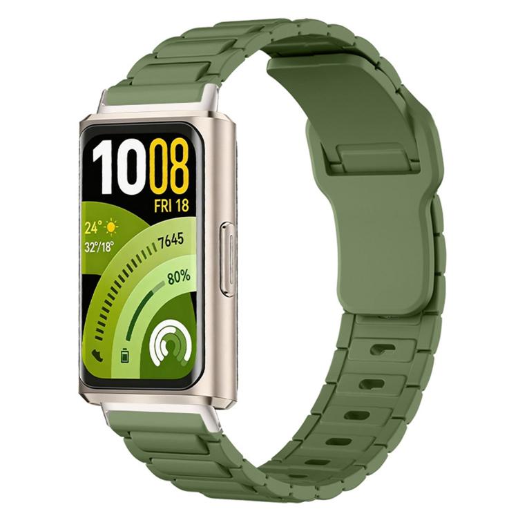 Cinturino per orologio in silicone con fibbia inversa e texture a forma di I., For Huawei Band 11 / Band 11 Pro