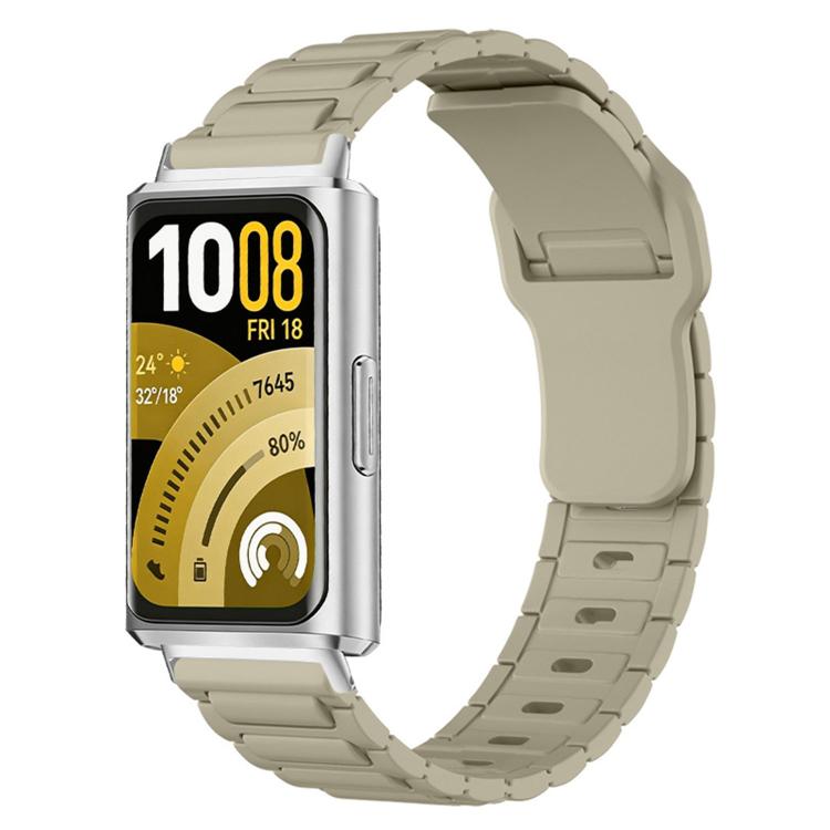 Cinturino per orologio in silicone con fibbia inversa e texture a forma di I., For Huawei Band 11 / Band 11 Pro