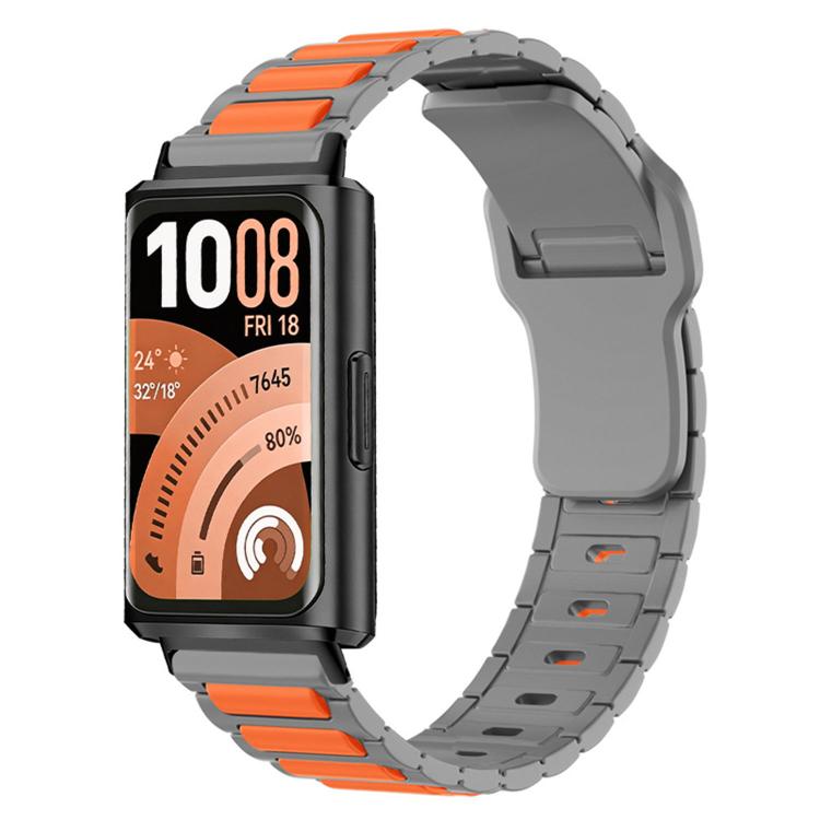 Cinturino per orologio in silicone con fibbia inversa e texture a forma di I., For Huawei Band 11 / Band 11 Pro