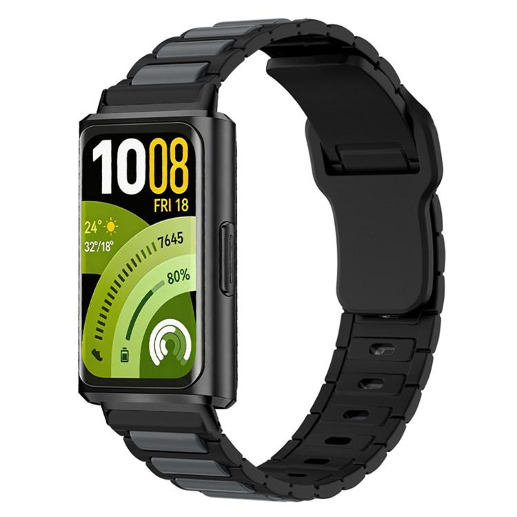 Cinturino per orologio in silicone con fibbia inversa e texture a forma di I., For Huawei Band 11 / Band 11 Pro