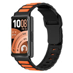 Cinturino per orologio in silicone con fibbia inversa e texture a forma di I., For Huawei Band 11 / Band 11 Pro