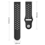 Cinturino per orologio in silicone con fibbia inversa e design traforato, tinta unita, con chiusura a strappo., For Huawei Band 11 / Band 11 Pro