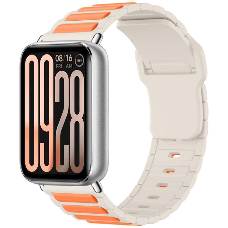 Cinturino per orologio in silicone con fibbia inversa e texture a forma di I., For Xiaomi Band  10 Pro / Redmi Watch 6 / 5