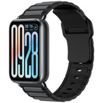 Cinturino per orologio in silicone con fibbia inversa e texture a forma di I., For Xiaomi Band  10 Pro / Redmi Watch 6 / 5