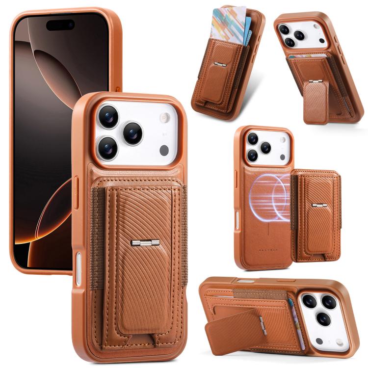 Custodia per telefono CaseNeo con porta carte pieghevole, retro elastico, con chiusura magnetica., For iPhone 17e / 16e, For iPhone 17 Pro Max, For iPhone 17 Pro, For iPhone 17, For iPhone Air, For iPhone 16 Pro Max
