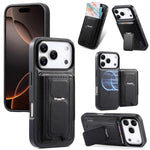 Custodia per telefono CaseNeo con porta carte pieghevole, retro elastico, con chiusura magnetica., For iPhone 17e / 16e, For iPhone 17 Pro Max, For iPhone 17 Pro, For iPhone 17, For iPhone Air, For iPhone 16 Pro Max