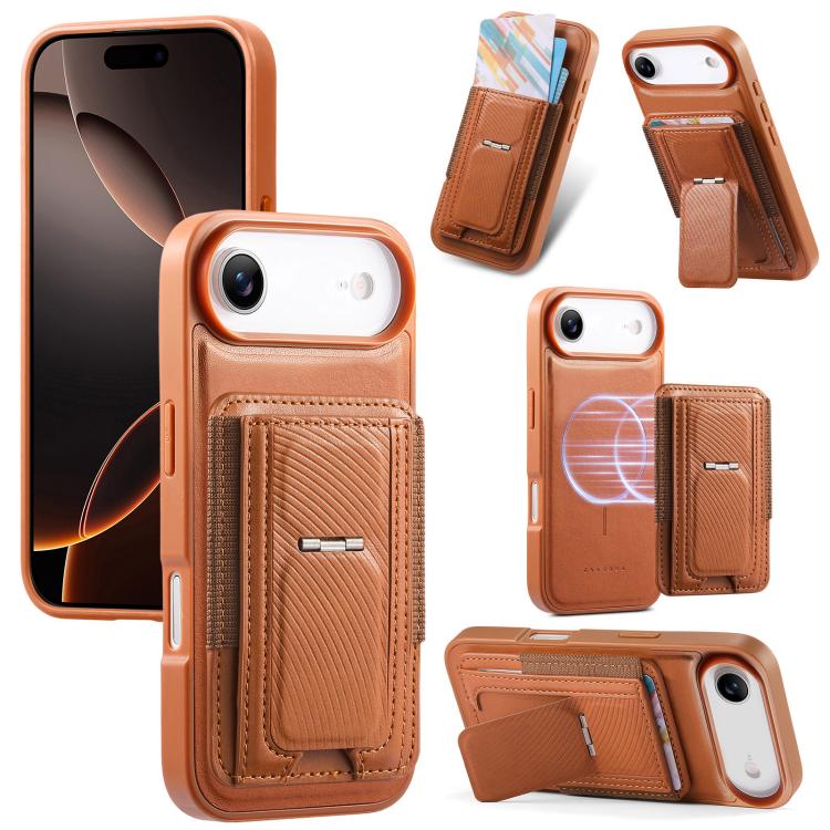 Custodia per telefono CaseNeo con porta carte pieghevole, retro elastico, con chiusura magnetica., For iPhone 17e / 16e, For iPhone 17 Pro Max, For iPhone 17 Pro, For iPhone 17, For iPhone Air, For iPhone 16 Pro Max