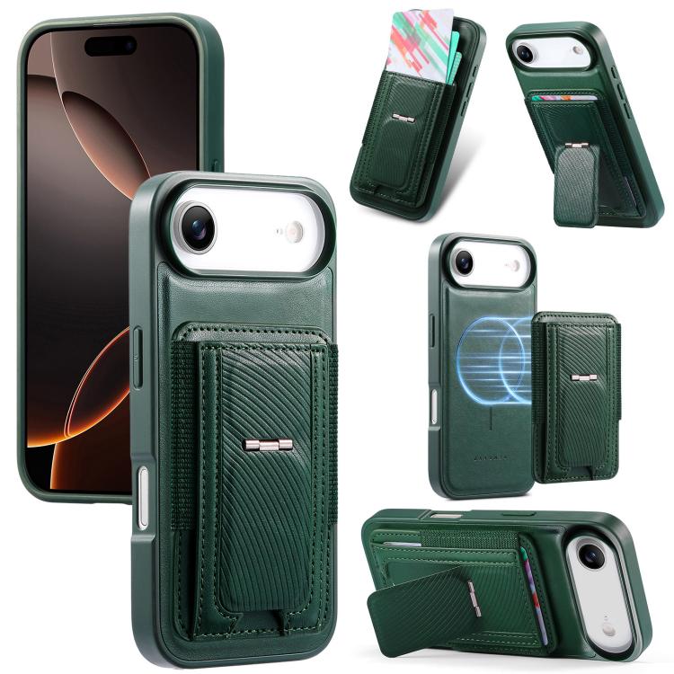 Custodia per telefono CaseNeo con porta carte pieghevole, retro elastico, con chiusura magnetica., For iPhone 17e / 16e, For iPhone 17 Pro Max, For iPhone 17 Pro, For iPhone 17, For iPhone Air, For iPhone 16 Pro Max