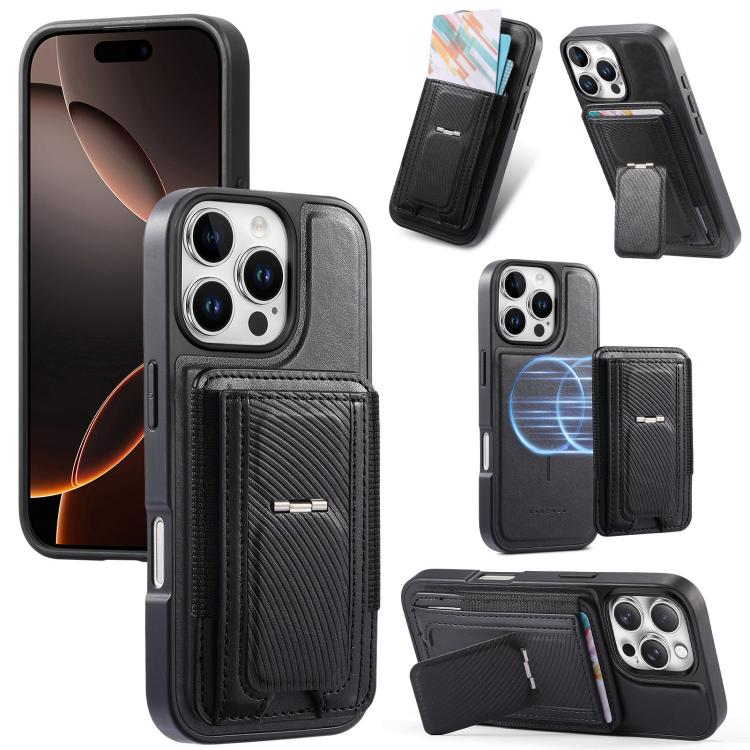 Custodia per telefono CaseNeo con porta carte pieghevole, retro elastico, con chiusura magnetica., For iPhone 16 Pro, For iPhone 16 Plus, For iPhone 16, For iPhone 15 Pro Max, For iPhone 15 Pro, For iPhone 15 Plus