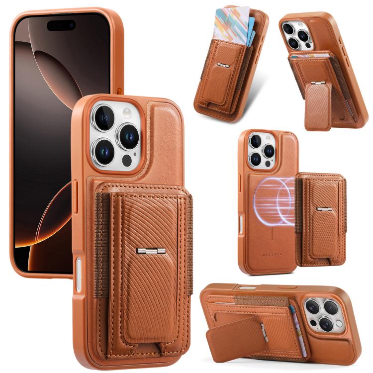 Custodia per telefono CaseNeo con porta carte pieghevole, retro elastico, con chiusura magnetica., For iPhone 17e / 16e, For iPhone 17 Pro Max, For iPhone 17 Pro, For iPhone 17, For iPhone Air, For iPhone 16 Pro Max