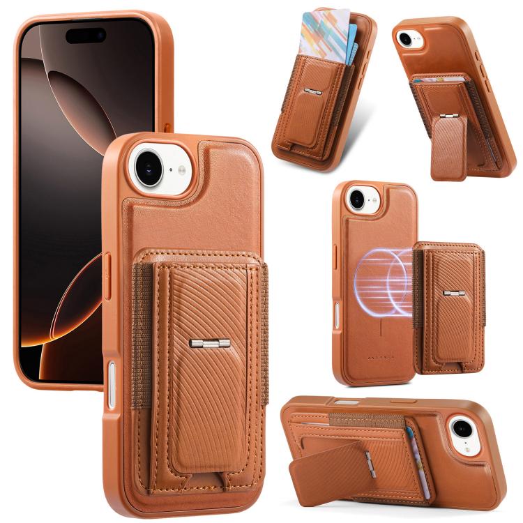 Custodia per telefono CaseNeo con porta carte pieghevole, retro elastico, con chiusura magnetica., For iPhone 17e / 16e, For iPhone 17 Pro Max, For iPhone 17 Pro, For iPhone 17, For iPhone Air, For iPhone 16 Pro Max