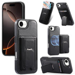Custodia per telefono CaseNeo con porta carte pieghevole, retro elastico, con chiusura magnetica., For iPhone 17e / 16e, For iPhone 17 Pro Max, For iPhone 17 Pro, For iPhone 17, For iPhone Air, For iPhone 16 Pro Max