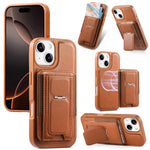 Custodia per telefono CaseNeo con porta carte pieghevole, retro elastico, con chiusura magnetica., For iPhone 15, For iPhone 14 / 13, For iPhone 14 Pro, For iPhone 14 Pro Max, For iPhone 13 Pro Max, For iPhone 13 Pro