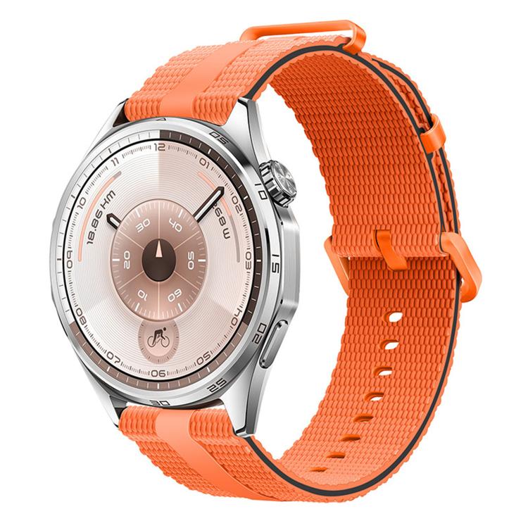 Cinturino per orologio in silicone con motivo a linee, 18mm, 20mm