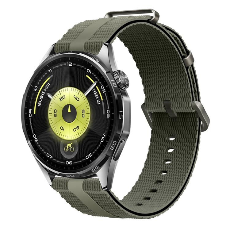 Cinturino per orologio in silicone con motivo a linee, 22mm