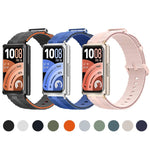 Cinturino per orologio in silicone con motivo a linee, For Huawei Band 11 / Band 11 Pro