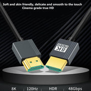 HDMI high-definition cable 2.1 version 8K  video cable computer TV projector connection cable, 1.64ft, 3.3FT, 6.6FT