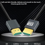 HDMI high-definition cable 2.1 version 8K  video cable computer TV projector connection cable, 1.64ft, 3.3FT, 6.6FT
