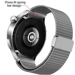 Pulsante di pressione Interfaccia senza soluzione di continuità Fibbia magnetica Milan Cinturino in lega di titanio, For Huawei Watch 4 Pro