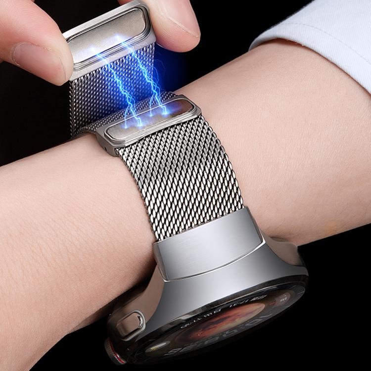 Pulsante di pressione Interfaccia senza soluzione di continuità Fibbia magnetica Milan Cinturino in lega di titanio, For Huawei Watch 4 Pro