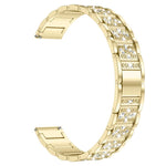Cinturino per orologio in metallo con tre perline e cielo stellato e diamanti, For Huawei Band 11 / Band 11 Pro, For Huawei Band  10 / 9 / 8