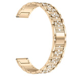 Cinturino per orologio in metallo con tre perline e cielo stellato e diamanti, For Huawei Band 11 / Band 11 Pro, For Huawei Band  10 / 9 / 8