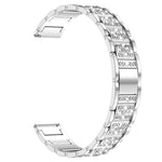 Cinturino per orologio in metallo con tre perline e cielo stellato e diamanti, For Huawei Band 11 / Band 11 Pro, For Huawei Band  10 / 9 / 8