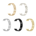 Cinturino per orologio in metallo con tre perline e cielo stellato e diamanti, For Huawei Band 11 / Band 11 Pro, For Huawei Band  10 / 9 / 8