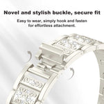 Cinturino per orologio in metallo con tre perline e cielo stellato e diamanti, For Huawei Band 11 / Band 11 Pro, For Huawei Band  10 / 9 / 8