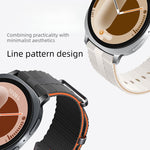 Cinturino per orologio in silicone con motivo a linee, For Samsung Galaxy Watch8 / Watch8 Classic