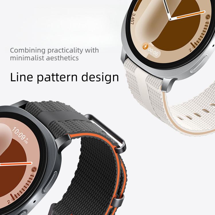 Cinturino per orologio in silicone con motivo a linee, For Samsung Galaxy Watch8 / Watch8 Classic