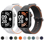 Cinturino per orologio in silicone con motivo a linee, For Xiaomi Band 10 Pro / 9 Pro / Redmi Watch 6