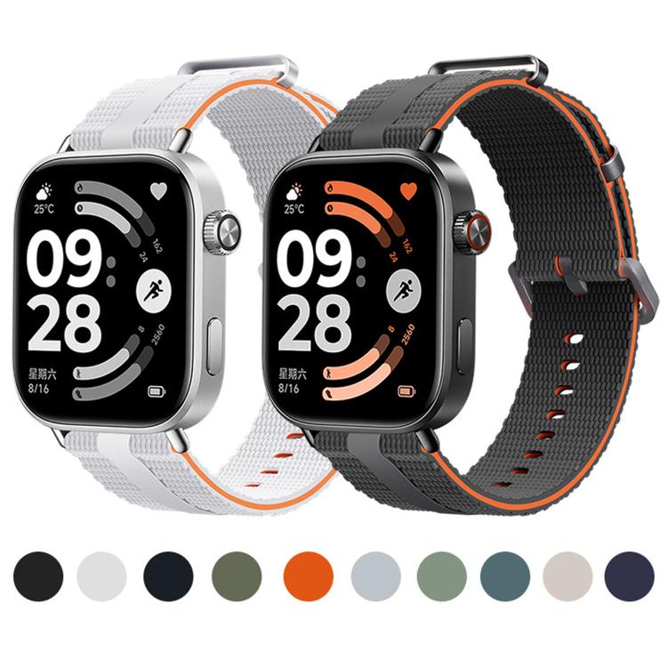 Cinturino per orologio in silicone con motivo a linee, For Xiaomi Band 10 Pro / 9 Pro / Redmi Watch 6