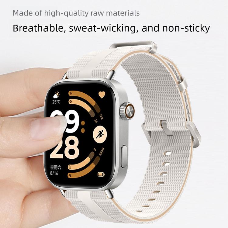Cinturino per orologio in silicone con motivo a linee, For Xiaomi Band 10 Pro / 9 Pro / Redmi Watch 6