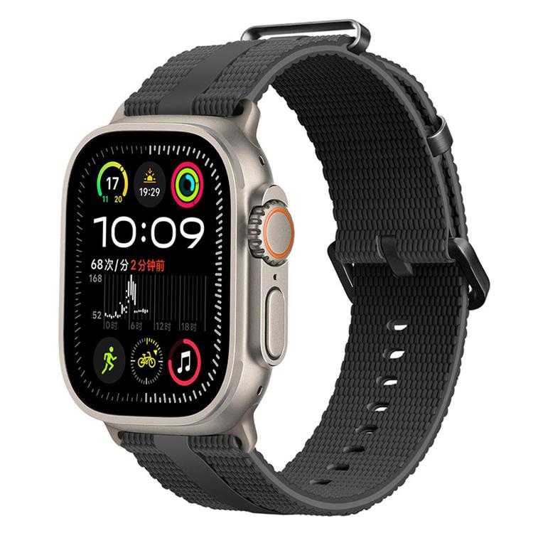 Cinturino per orologio in silicone con motivo a linee, For Apple Watch 46mm / 49mm / 45mm / 44mm, For Apple Watch 42mm / 41mm / 40mm / 38mm
