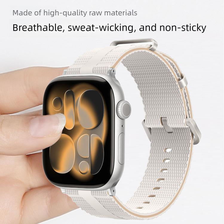 Cinturino per orologio in silicone con motivo a linee, For Apple Watch 46mm / 49mm / 45mm / 44mm, For Apple Watch 42mm / 41mm / 40mm / 38mm