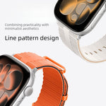 Cinturino per orologio in silicone con motivo a linee, For Apple Watch 46mm / 49mm / 45mm / 44mm, For Apple Watch 42mm / 41mm / 40mm / 38mm