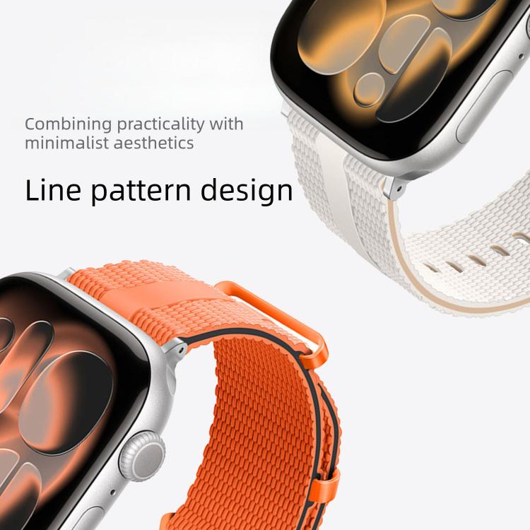 Cinturino per orologio in silicone con motivo a linee, For Apple Watch 46mm / 49mm / 45mm / 44mm, For Apple Watch 42mm / 41mm / 40mm / 38mm