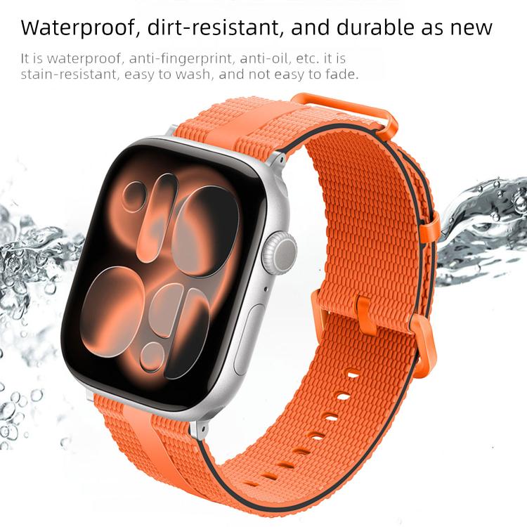 Cinturino per orologio in silicone con motivo a linee, For Apple Watch 46mm / 49mm / 45mm / 44mm, For Apple Watch 42mm / 41mm / 40mm / 38mm