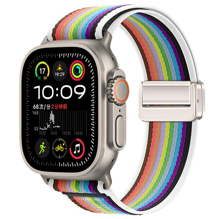 Cinturino per orologio in nylon con fibbia magnetica e passante Trail Loop., For Apple Watch 46mm / 49mm / 45mm / 44mm