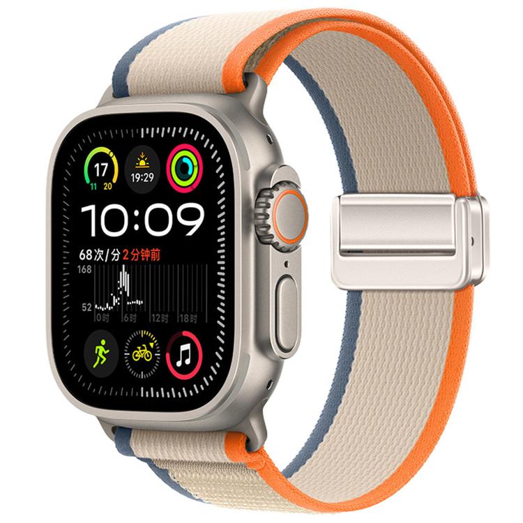 Cinturino per orologio in nylon con fibbia magnetica e passante Trail Loop., For Apple Watch 46mm / 49mm / 45mm / 44mm