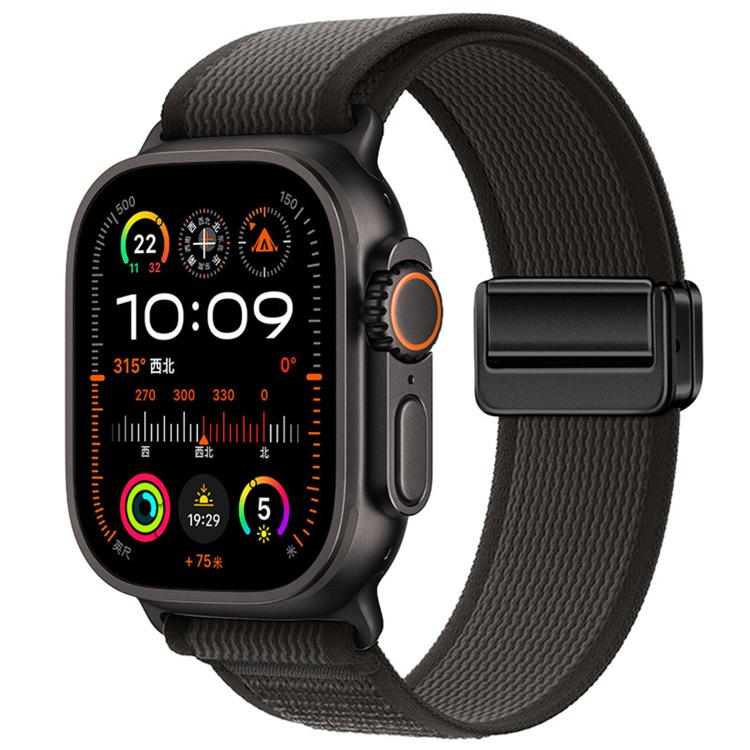 Cinturino per orologio in nylon con fibbia magnetica e passante Trail Loop., For Apple Watch 46mm / 49mm / 45mm / 44mm