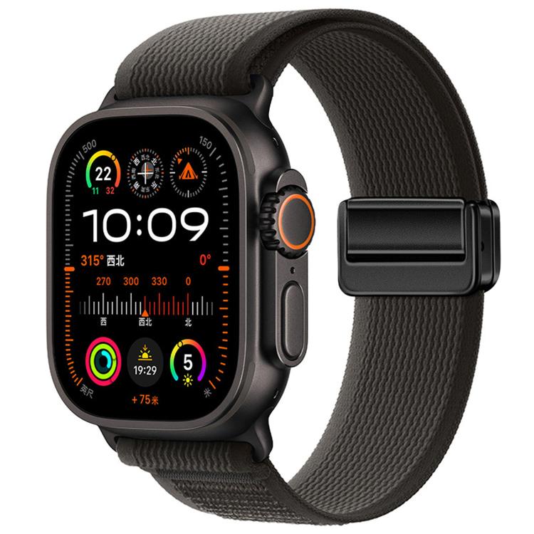 Cinturino per orologio in nylon con fibbia magnetica e passante Trail Loop., For Apple Watch 46mm / 49mm / 45mm / 44mm