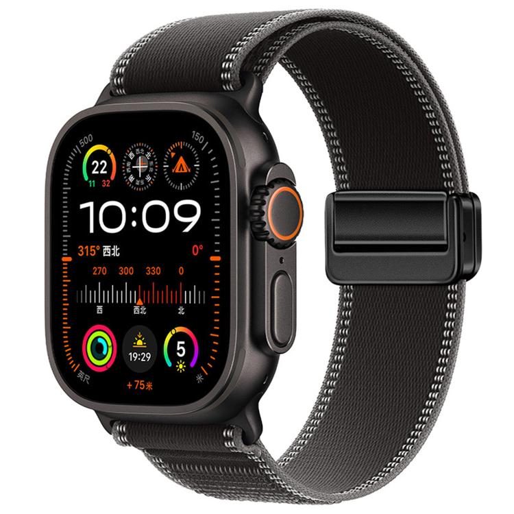 Cinturino per orologio in nylon con fibbia magnetica e passante Trail Loop., For Apple Watch 46mm / 49mm / 45mm / 44mm