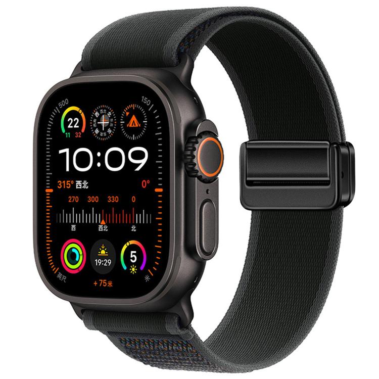 Cinturino per orologio in nylon con fibbia magnetica e passante Trail Loop., For Apple Watch 46mm / 49mm / 45mm / 44mm