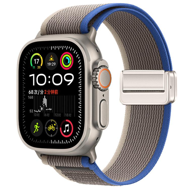 Cinturino per orologio in nylon con fibbia magnetica e passante Trail Loop., For Apple Watch 46mm / 49mm / 45mm / 44mm